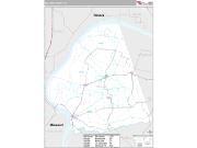 Ballard County, KY <br /> Wall Map <br /> Premium Style 2024 Map