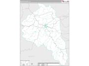 Magoffin County, KY <br /> Wall Map <br /> Premium Style 2024 Map