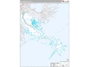 Plaquemines County, LA <br /> Wall Map <br /> Premium Style 2024 Map