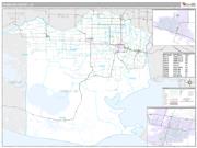 Vermilion County, LA <br /> Wall Map <br /> Premium Style 2024 Map