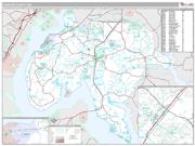 Charles County, MD <br /> Wall Map <br /> Premium Style 2024 Map