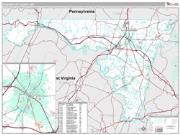 Washington County, MD <br /> Wall Map <br /> Premium Style 2024 Map