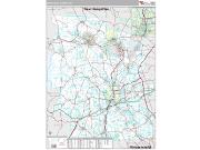 Worcester County, MA <br /> Wall Map <br /> Premium Style 2024 Map