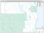 Alcona County, MI <br /> Wall Map <br /> Premium Style 2024 Map