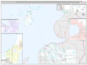 Charlevoix County, MI <br /> Wall Map <br /> Premium Style 2024 Map