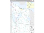 Cheboygan County, MI <br /> Wall Map <br /> Premium Style 2024 Map
