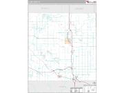 Clare County, MI <br /> Wall Map <br /> Premium Style 2024 Map