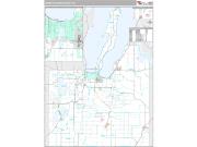 Grand Traverse County, MI <br /> Wall Map <br /> Premium Style 2024 Map