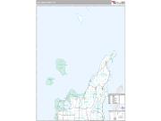 Leelanau County, MI <br /> Wall Map <br /> Premium Style 2024 Map