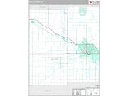 Midland County, MI <br /> Wall Map <br /> Premium Style 2024 Map