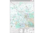 Oakland County, MI <br /> Wall Map <br /> Premium Style 2024 Map
