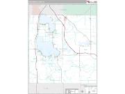 Roscommon County, MI <br /> Wall Map <br /> Premium Style 2024 Map