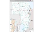 St. Clair County, MI <br /> Wall Map <br /> Premium Style 2024 Map