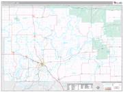 Becker County, MN <br /> Wall Map <br /> Premium Style 2024 Map