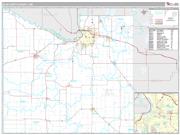 Blue Earth County, MN <br /> Wall Map <br /> Premium Style 2024 Map