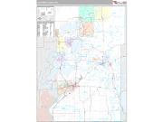 Crow Wing County, MN <br /> Wall Map <br /> Premium Style 2024 Map