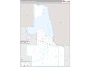 Lake of the Woods County, MN <br /> Wall Map <br /> Premium Style 2024 Map