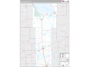 Mille Lacs County, MN <br /> Wall Map <br /> Premium Style 2024 Map