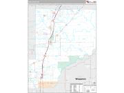 Pine County, MN <br /> Wall Map <br /> Premium Style 2024 Map