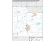 Rice County, MN <br /> Wall Map <br /> Premium Style 2024 Map