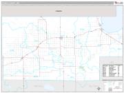 Roseau County, MN <br /> Wall Map <br /> Premium Style 2024 Map