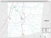 Clarke County, MS <br /> Wall Map <br /> Premium Style 2024 Map