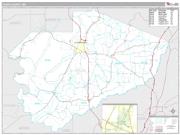 Yazoo County, MS <br /> Wall Map <br /> Premium Style 2024 Map