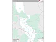 Powell County, MT <br /> Wall Map <br /> Premium Style 2024 Map