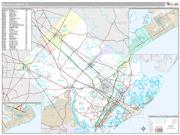 Atlantic County, NJ <br /> Wall Map <br /> Premium Style 2024 Map
