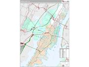 Hudson County, NJ <br /> Wall Map <br /> Premium Style 2024 Map