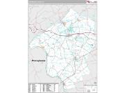Hunterdon County, NJ <br /> Wall Map <br /> Premium Style 2024 Map