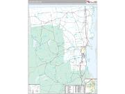 Clinton County, NY <br /> Wall Map <br /> Premium Style 2024 Map