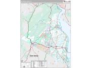 Rockland County, NY <br /> Wall Map <br /> Premium Style 2024 Map