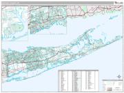 Suffolk County, NY <br /> Wall Map <br /> Premium Style 2024 Map