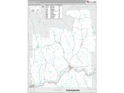 Tioga County, NY <br /> Wall Map <br /> Premium Style 2024 Map