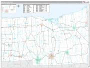 Wayne County, NY <br /> Wall Map <br /> Premium Style 2024 Map