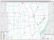 Wyoming County, NY <br /> Wall Map <br /> Premium Style 2024 Map