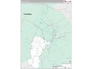 Avery County, NC <br /> Wall Map <br /> Premium Style 2024 Map
