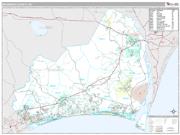 Brunswick County, NC <br /> Wall Map <br /> Premium Style 2024 Map