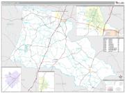 Halifax County, NC <br /> Wall Map <br /> Premium Style 2024 Map