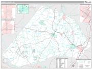 Harnett County, NC <br /> Wall Map <br /> Premium Style 2024 Map