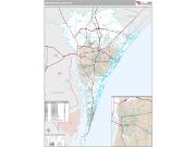 New Hanover County, NC <br /> Wall Map <br /> Premium Style 2024 Map