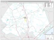 Pender County, NC <br /> Wall Map <br /> Premium Style 2024 Map