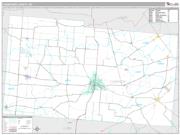 Champaign County, OH <br /> Wall Map <br /> Premium Style 2024 Map