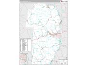 Jefferson County, OH <br /> Wall Map <br /> Premium Style 2024 Map