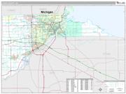 Lucas County, OH <br /> Wall Map <br /> Premium Style 2024 Map
