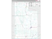 Caddo County, OK <br /> Wall Map <br /> Premium Style 2024 Map