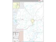 Cherokee County, OK <br /> Wall Map <br /> Premium Style 2024 Map