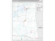 Delaware County, OK <br /> Wall Map <br /> Premium Style 2024 Map