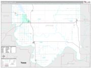 Jefferson County, OK <br /> Wall Map <br /> Premium Style 2024 Map
